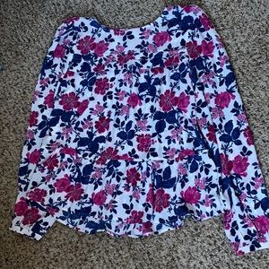 Loft Small Floral Blouse